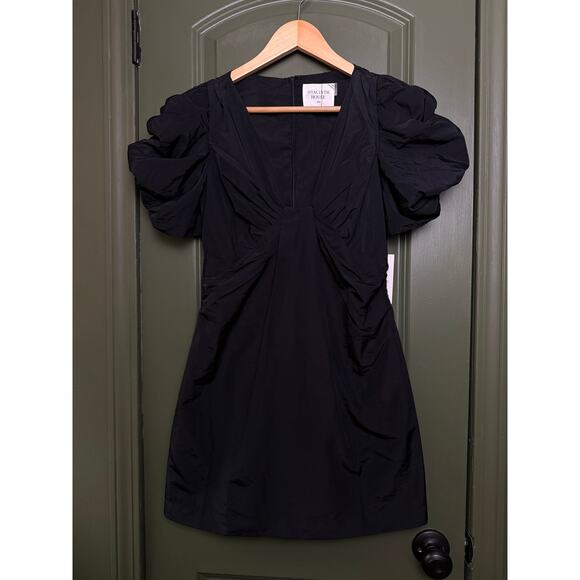 NWT Hyacinth House Tuckernuck Black Tinsley Mini Dress LBD Cocktail Flirty XXS - Picture 3 of 8